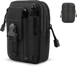 Men's Outdoor Waist Bag, Practical Belt Bag, Wallet, Camping Phone Power Bank, Camping Hiking Gear and Tool Organizer Bag