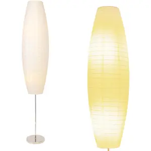 Diploma Paper Floor Lamp,Japanese Style Paper Lamps - Rice Papers Floor Lamps-Papers Floor Lamps for Living Room Fits in Modern Room Decor Perfect for Bedroom Decor - 59 Inches Tall (1PCS)