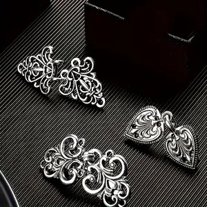 graduation gift - 3pcs Vintage Sweater Clip Set for Women - Elegant Cardigan & Dress Clasp, Scarf Fasteners, Shawl Pins, and Collar Clips for Dresses & Knitwear Accessories, Silvery-Tone Metal Brooches