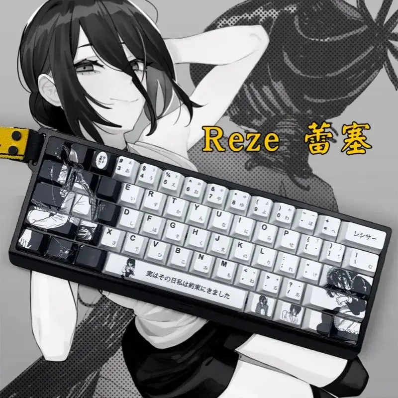 Chainsaw Man Anime PBT Keycaps for Mechanical Keyboard