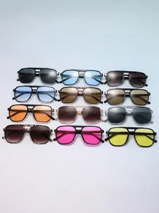 Men's Plastic Oval Frame Glasses, 12pcs Fashionable Casual Eyewear, Perfect for Street Style, Parties, Music Festivals