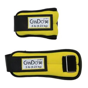 Cando  1 lbs Weight Straps Set, Yellow