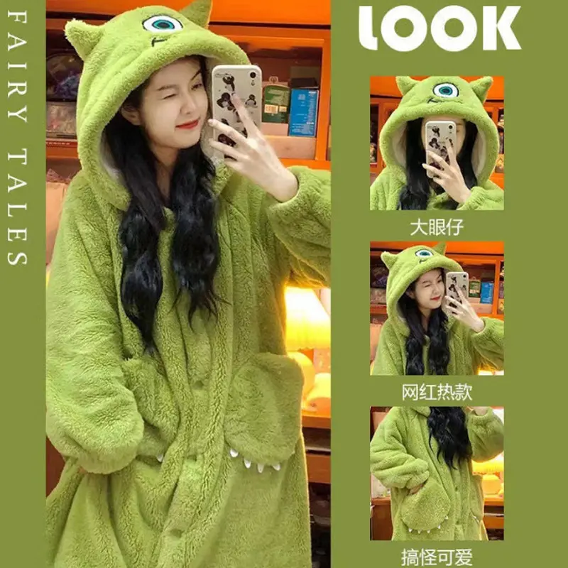 Cartoon cute shark women's hooded pajamas winter role-playing jumpsuit women's Christmas party home outfit Cartoon cute shark women's hooded pajamas winter role-playing jumpsuit women's Christmas party home outfit