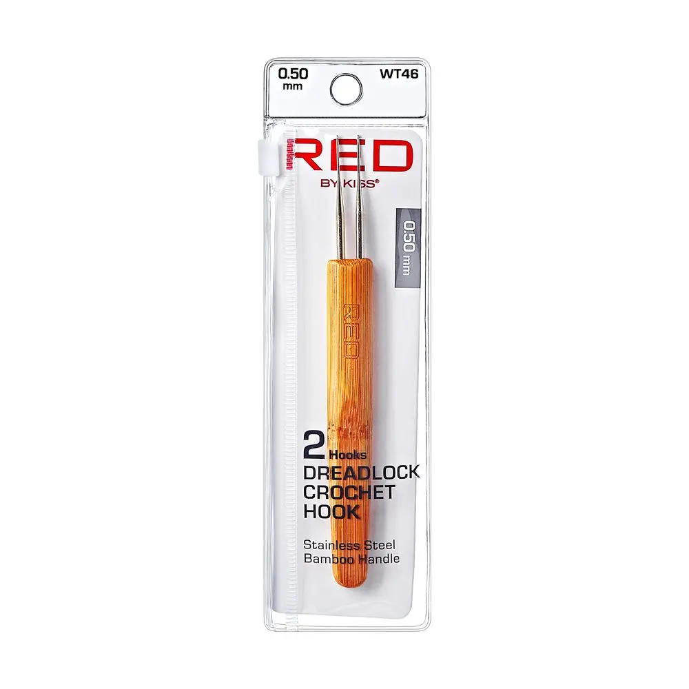 Red Dreadlock Crochet Hook Double .50mm