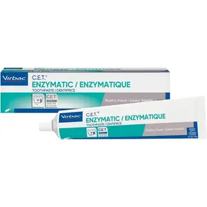 C.E.T. Enzymatic Toothpaste, Eliminates Bad Breath by Removing Plaque & Tartar Buildup, Best Pet Dental Care Toothpaste, Poultry Flavor, 2.5 oz tube