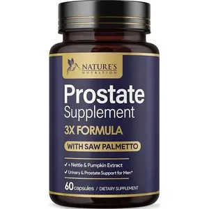 Prostate Health Supplements for Men for Support Complex 3X Formula, Saw Palmetto Healthcare Vitamin Dietary Fitness Seed Optimum