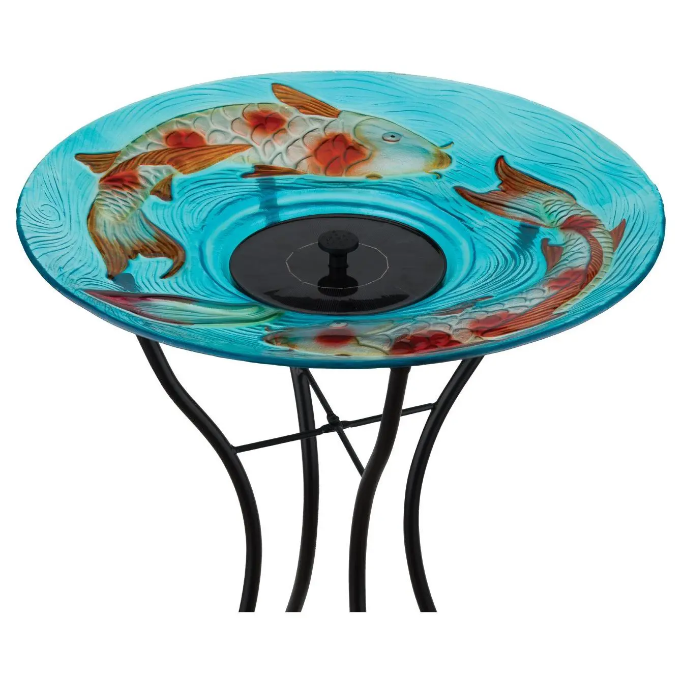 Regal Art & Gift 18" Solar Fountain/Birdbath with Stand - Koi