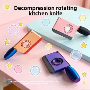 3D printed rotating knife, office stress-relief fidget spinner knife, new creative kitchen knife, funny decorative toy, gift for colleagues, graduation gift