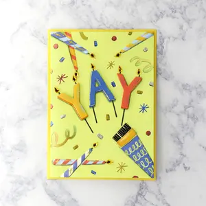 "Yay!" Candles Birthday Card