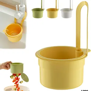 Home Hanging Vegetable Wash Basin, Kitchen Food Waste Filter, Wall-Mounted Sink Drainer Basket, Kitchen Strainer, Durable & Space-Saving Design