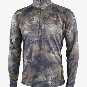 SITKA Gear Men's Core Midweight Zip-T Long Sleeve Hunting Shirt | No Chest Pocket