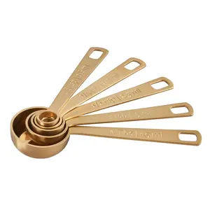 Le Creuset Measuring Spoons, Gold - Set of 5