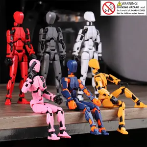 T13 Moveable 3D Printed Doll, Multi-Jointed Transforming Robot, Unisex Toy Figure, Action Figure for Adults and Kids, Decorative Collectible Gift, Model Figure