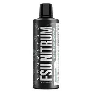 FSU Nitrum Liquid Glycerol Non-Stim Pre-Workout, 16/32 Servings, Inspired x V1 Nutra