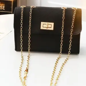 Summer Fashion Texture Simple Chain Small Square Phone Coin Purse Bag