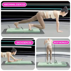 Women's Premium Multi-Function Pilates Board, Foldable Portable Home Exercise Equipment, Ab Workout Mat, Push-Up Board ( )