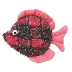 Schoochie Pet  Donna Discus Plush Fish Toys- 10.5 in.