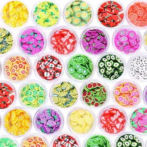24 Boxes Fruit Slices Charms for Resin Polymer Clay Slime Making 3D Fimo Assorted Pieces Sticker Bulk for DIY Crafts Nail Art Lip Gloss Supplies Cellphone Decoration Accessories