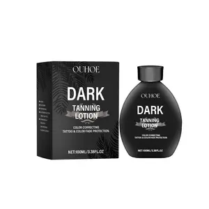 OUHOE Dark Tanning Lotion, Summer Outdoor Sun Relief For Uneven Skin Tone Moisturizing Refreshing Black Care Lotion Bronze Bronzer Cream Moisturizer Cosmetic tanninglotion tanning oil tanning  gels affordable  tanning