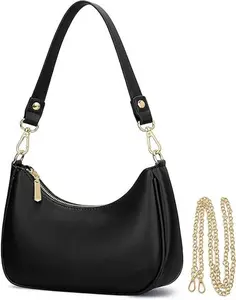 Women's Cute Retro Vegan Leather Small Shoulder Bag - Mini Hobo Handbag, Purses