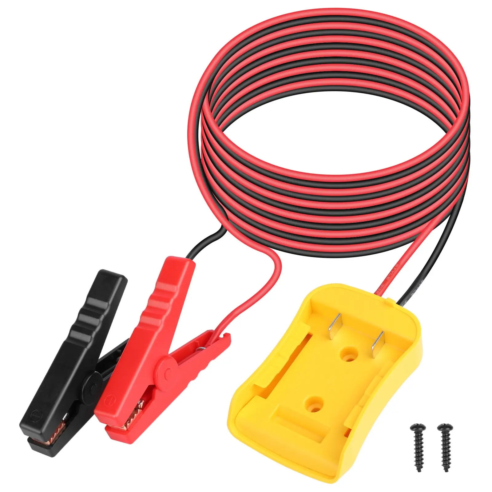 6FT 12AWG Battery Jumper Starter,Jumper Cable Clamps for De walt 20V Battery