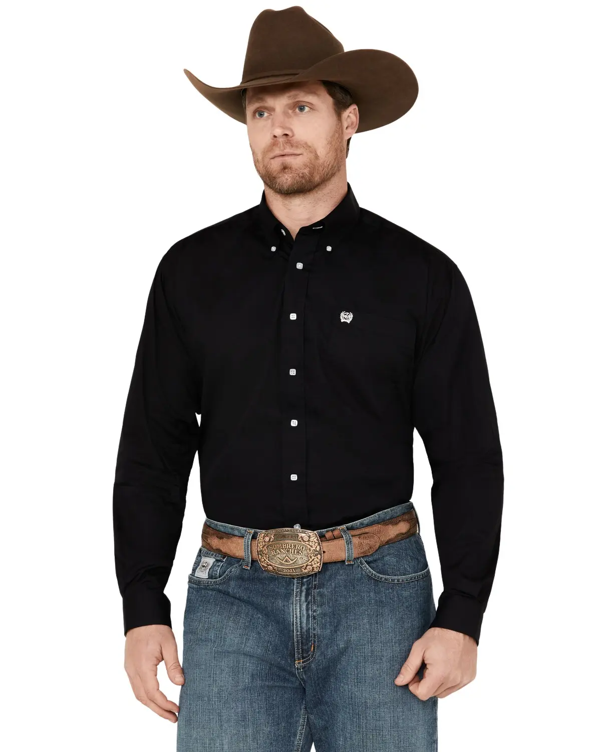 Cinch Men's Men'S Solid Long Sleeve Button-Down Western Shirt - Mt10320083