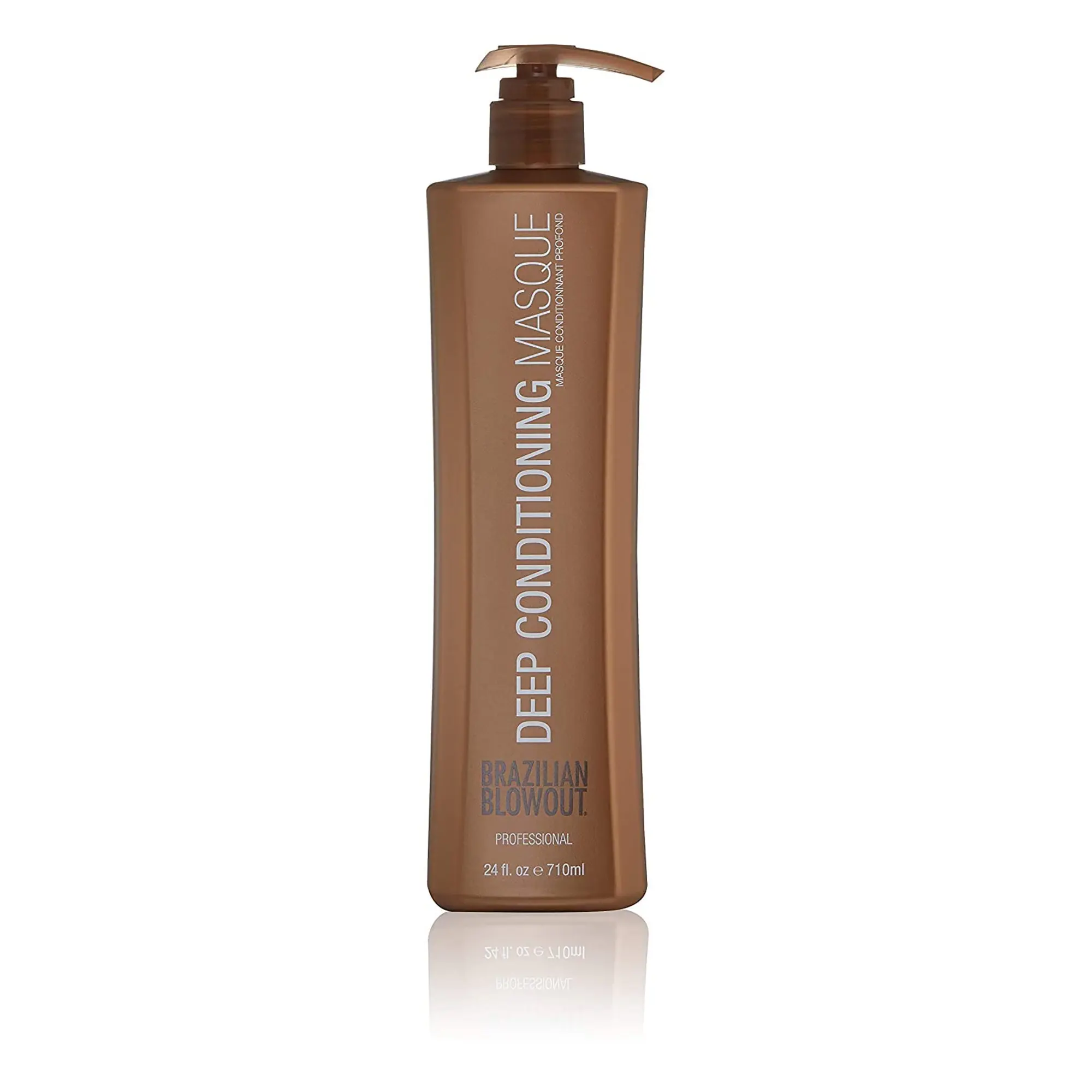 Brazilian Blowout Deep Conditioning Masque, Anti-Frizz Haircare Conditioner for a Silky, Radiant Finish, for Frizzy Hair, 24oz, Intensive, Smooth, Uva/Uvb Protection, Wet Hair Use, Paraben-Free, Keratin-Rich, Gluten-Free