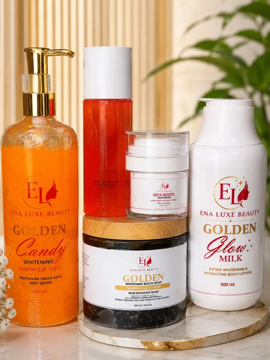 Skin Repair Body Care Kit with Serum, Moisturizer, Shower Gel, Body Scrub