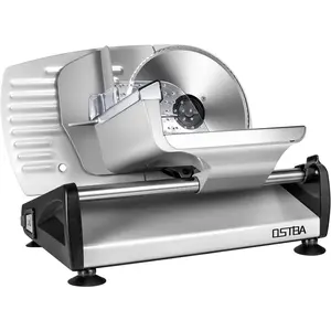 OSTBA Meat Slicer Electric Deli Food Slicer with Child Lock Protection, Removable 7.5’’ Stainless Steel Blade, Adjustable Thickness, 150W Power kitchen appliances