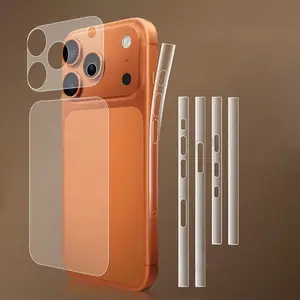 Lens Cutout Base Protection Film Back Film + Side Sticker for iPhone 17 Pro Max 17pro Anti-Scratch Transparent Protective Full Screen Protector Accessories