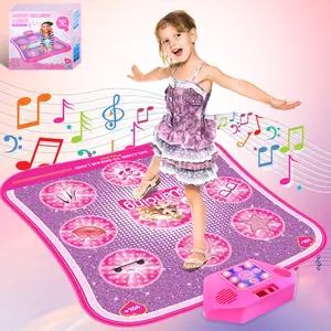 Bluetooth Dance Mat Tovs for Kids MusiealEducational Piawpad with Buiit-in Music, LEDBoard, and 3 Difficuity Levels for Ages 3-6 Years,Gifts that children like, children's dancing MATS