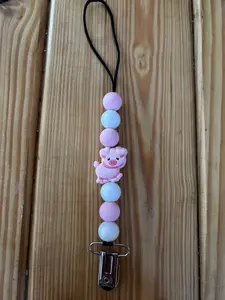 Pig Pacifier Clip