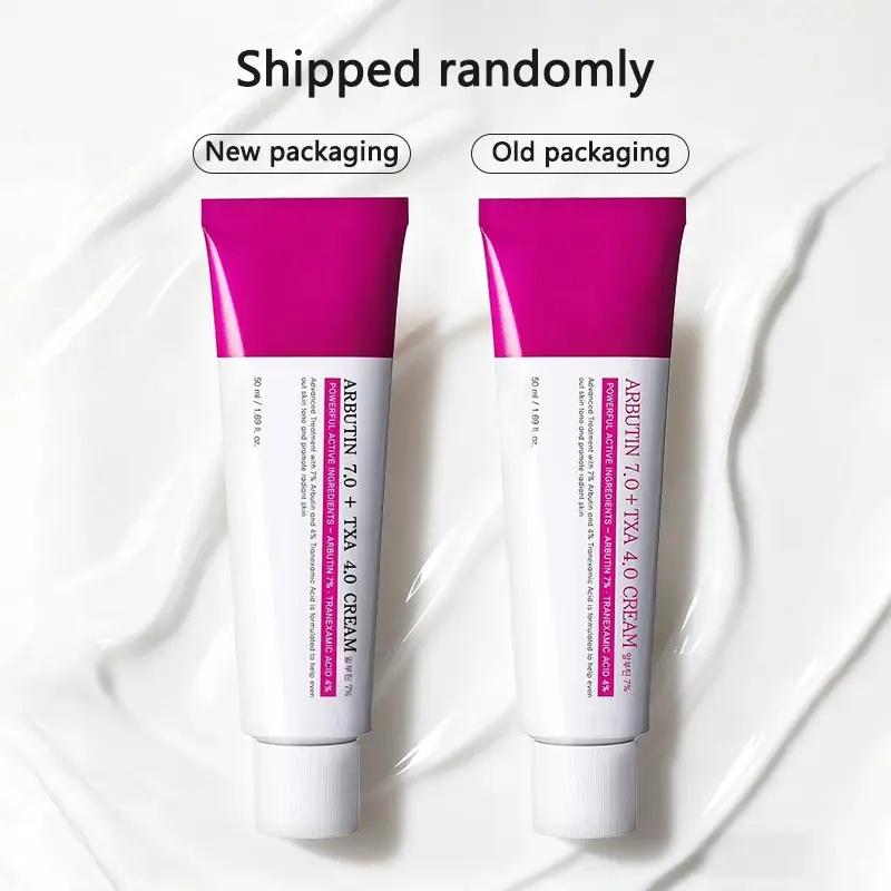 7% Arbutin +4% Tranexamic Acid Cream 70,000ppm Arbutin & 40,000ppm TXA with Niacinamide &Glutathione for Dark Spots Freckles Blemishes & Pigmentation，Multi-pack
