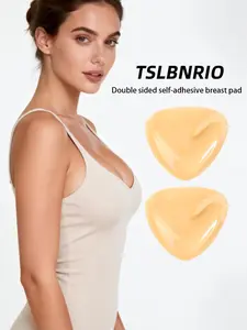 Triangle Thickened Push-Up Bra Pads, Dual-Sided Glue, Invisible Bras for Women, Seamless Self-Adhesive, Enhance Small Breasts, Prevent Sagging, Sticky Bra Pads, Sticky Bra Insert