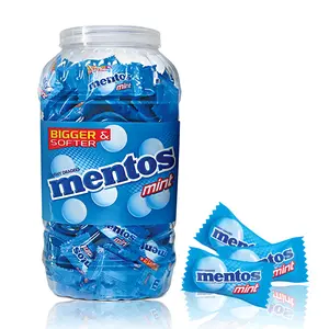 Mentos, Mint Flavour, Chewy Candy Jar, 540 g, 200 pc - (1 pack) Snack Bonbon