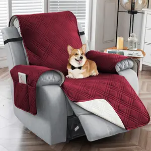 Waterproof Modern Reclining Chair Cover, Non Slip Sofa Covers with Pocket, Fits 23.6" Seat Width, Washable Furniture Protector for Pets