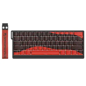 Gamer Gifts - MAMBASNAKE X60 HE 60% Rapid Trigger Wireless Gaming keyboard Minimalist   ,Hall Effect Magnetic Switches,Adjustable Actuation,0.1ms Ultra-Low Latency, 8KHz Polling Rate,3-Mode RGB.（RED）