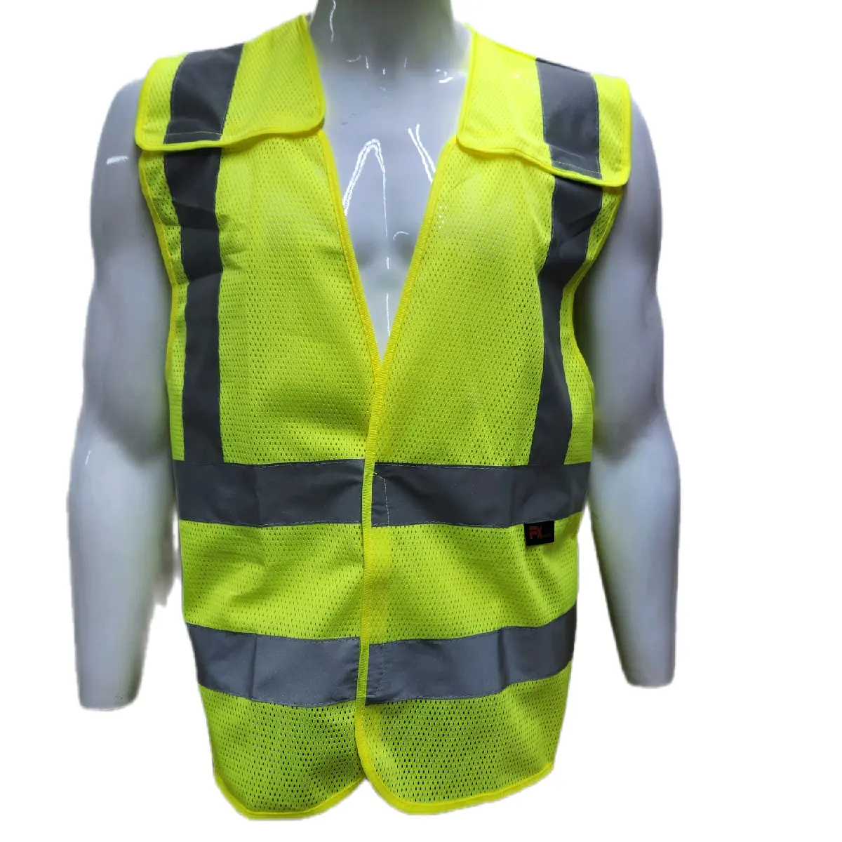 FX Class II High Visibility Yellow Reflective Breakaway Safety Vest with 2" Reflective Tape