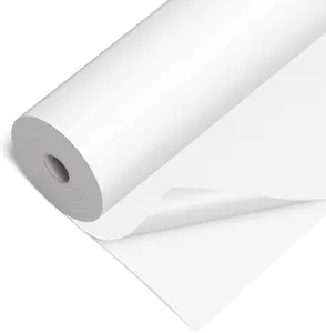 Glossy White Permanent Vinyl - 12" x 50 FT White Adhesive Vinyl Roll Compatible with Cricut Machines, Silhouette Cameo for DIY  Decor, Commercial,  and Signs