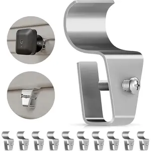 Vinyl Siding Clips, 10 Pack No-Hole Outdoor Siding Hanger Camera Mount Clips for Blink, Ring, Arlo, Doorbell, Vinyl Siding Hooks for   Camera