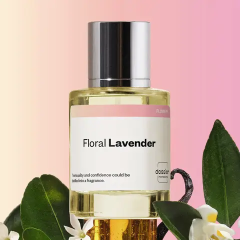 Floral Lavender, Dossier, Women Perfume, Eau de Parfum, 50ml-100ml, Mandarin, Jasmin, Lavender, Orange Blossom, Vanilla, Amber, Musk