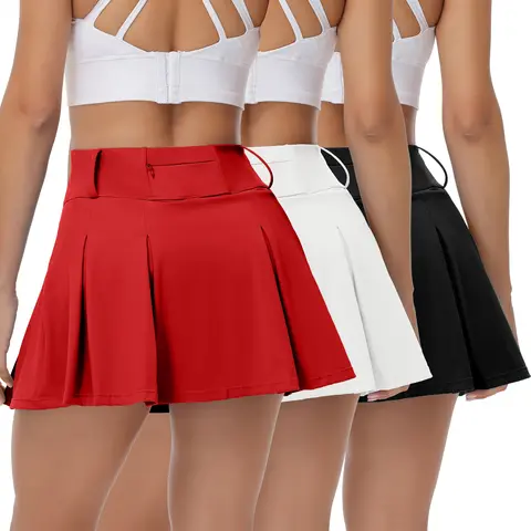 Women’s High Waisted Tennis Skirt with Pockets – Cute Pleated Gym Skorts for Golf, Workout & Summer – Built-in Shorts, Athletic Skirt for Running, Tennis