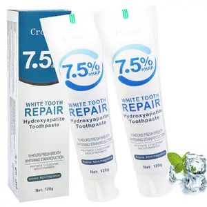 2Pcs Hydroxyapatite Toothpastes for Enamel Protection and Tooth Strengthening, Hidroxiapatita Toothpaste, Gentle Mint, Fresh Breath(120g)