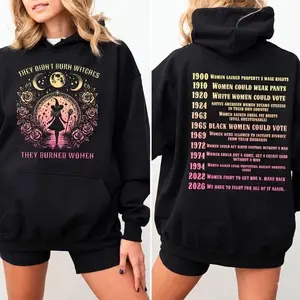 [2026 Update] They Didn't Burn Witches They Burned Women Hoodie, Women's Rights Shirt, Vote For Women Rights Sweatshirt, Equality Tee, Witchy Shirt, Witchy Feminist Shirt
