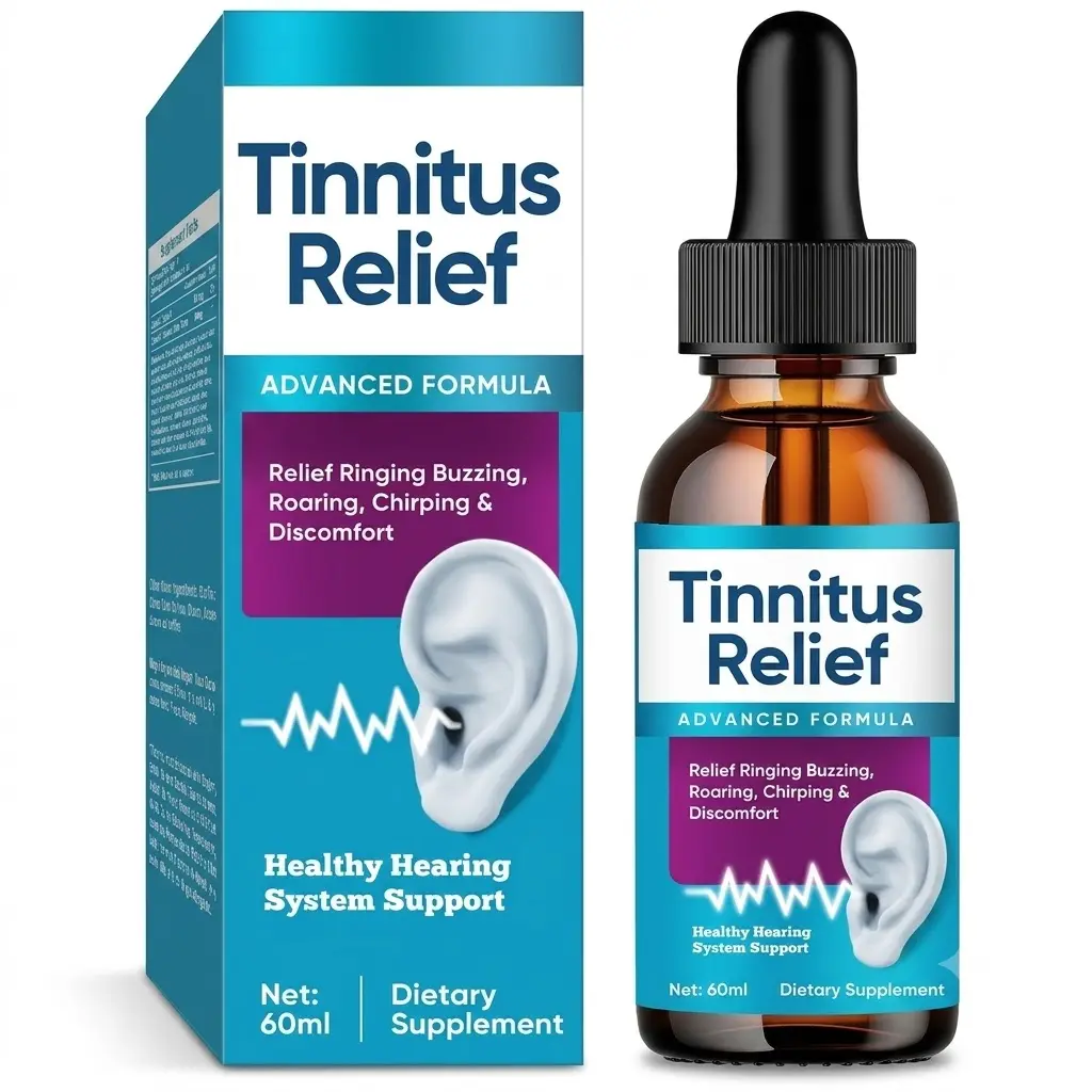 Advanced Tinnitus Relief Drops - Gentle Natural Mineral Supplement for Calming Ear Ringing, Noise and Clicking Support