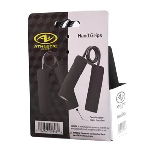 Enhanced Grip Hand Grips Set - Black, 2-Pack for Comfortable Workout and Exercise Grip
