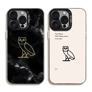 D-Drake O-OvO OWL Phone Cases For iPhone 17 Promax Pro Air 16 Plus 15 14 13 12 Anti Fall Black Matte Hard Bumper Shockproof Dustproof Protective Cover Shells Gift For Birthday Christmas Valentine Halloween