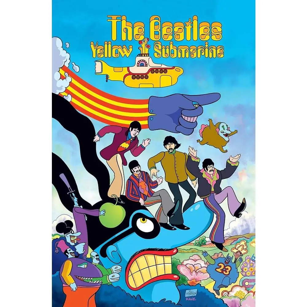 Officially Licensed The Beatles Yellow Submarine Graphic Novel - Fullcolor Art English Adaptation, Pepperland Battle, Sgt. Pepper's Band & Jeremy the Nowhere Man, Ultimate Tribute Gift for Beatles Fans (Literature & Art Book), Blue Meanies Clash