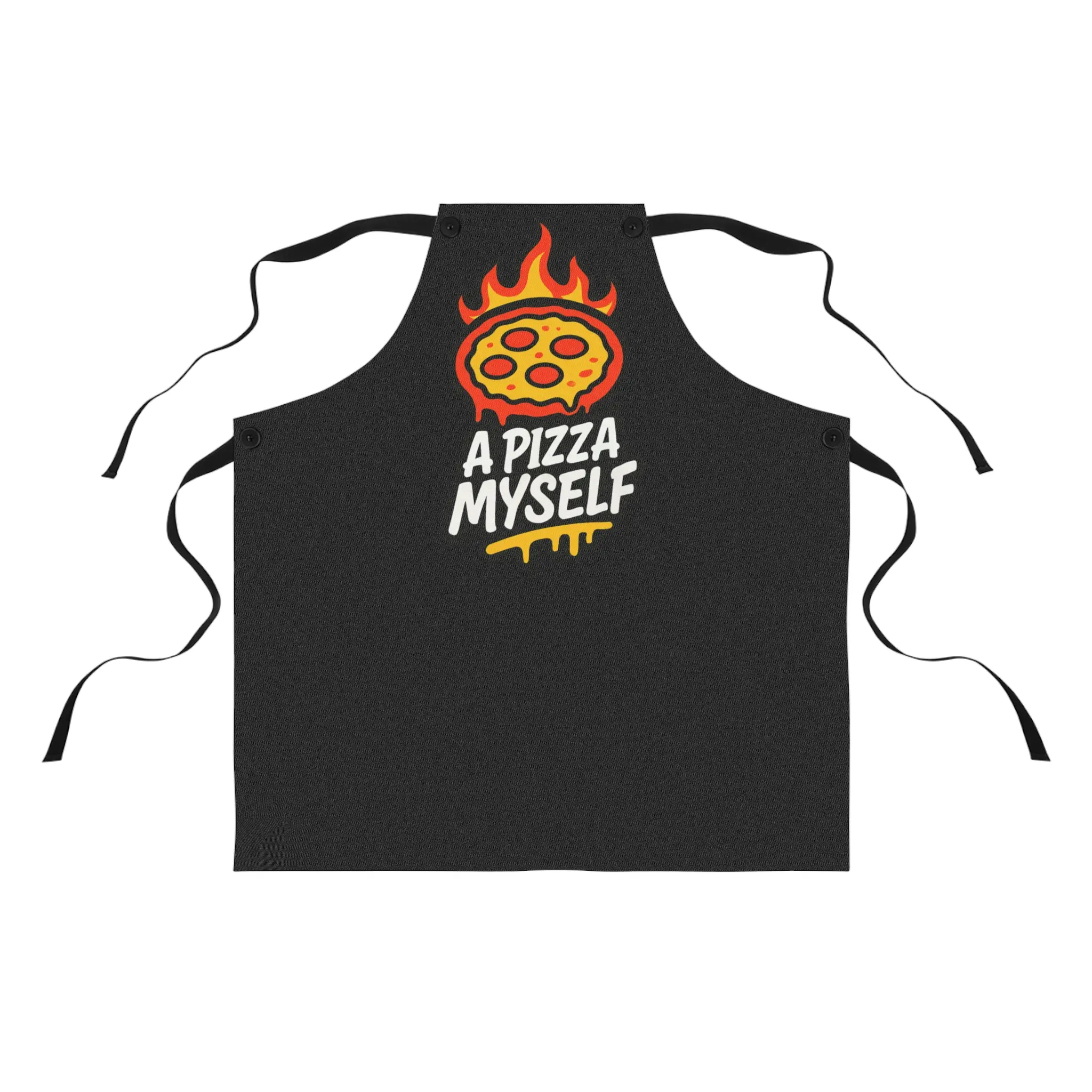 A Pizza Myself Apron - Black