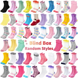 TPHON 24 Pairs Girls Socks Blind Box for Ages 1-14, Random Styles